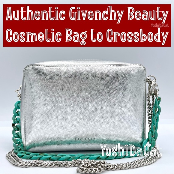 🆕 Givenchy Parfums Beauty Line Cosmetic Case to Convertible Crossbody Bag Purse - Picture 1 of 11